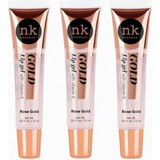 Gold Lip Glosses NK makeup rose gold lip gel lip gloss with vitamin e pack of 3