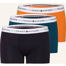 Herren - Orange Unterhosen Tommy Hilfiger 3er-Pack Boxershorts DUNKELBLAU/ PETROL/ ORANGE