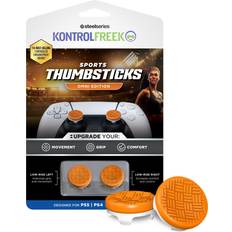 Thumb Grips KontrolFreek Omni for Playstation 5 PS5 and Playstation 4 PS4 Performance Thumbsticks 2 Orange/White