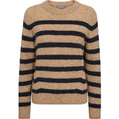 Mos Mosh Thora Stripe Pullover - Taupe