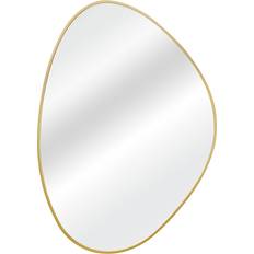 The Port. Co Gallery Gold Framed Organic Gold Wall Mirror 60x85cm
