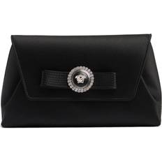 Versace Gianni Ribbon Satin Evening Clutch palladium 01