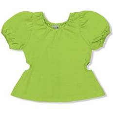 Green Blouses & Tunics Children's Clothing Habitual Kids Kids' Gathered Puff Sleeve Top in Lime