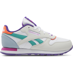 Reebok Girls Sneakers Reebok Kid's Classic Leather - Barely Grey/Dynamic Purple/Bold Pink