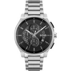 HUGO BOSS Men Wrist Watches HUGO BOSS Peak 2.0 Chrono 45mm Silver-tone Mens