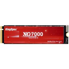 Kingspec SSD M.2 NVMe 2280 PCIe4.0x4 Solid State Drive Lesehastighet på opptil 7400MB/s XG7000 2280-serien