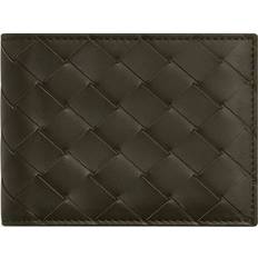 Bottega Veneta Wallets Bottega Veneta Intrecciato 15 Bicolor Leather Bifold Wallet - KAKI/DARK PRALINE-S