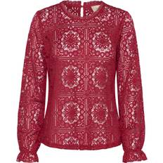 Cream Överdelar Cream CRTiley Lace Blouse - Röd