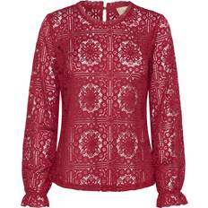 Rød Bluser Cream Crtiley Lace Blouse Bluser 10607994 Jester Red