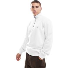 Tommy Hilfiger Quarter-Zip Fleece Sweatshirt WHITE