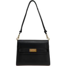 Suede Bags Tory Burch Lee Radziwill Shoulder Crossbody Bag - Black
