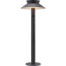 Solar Cells Lamp Posts Nordlux Justina Solar Cell Black Lamp Post 60cm