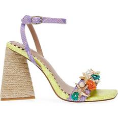 Rubber Heeled Sandals Betsey Johnson Karsyn - Lime Multi