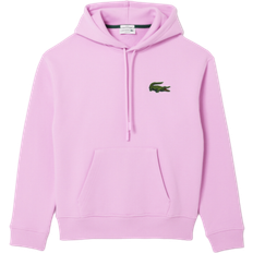 Herren - Rosa Oberteile Lacoste Loose Fit Fleece Hoodie - Pink