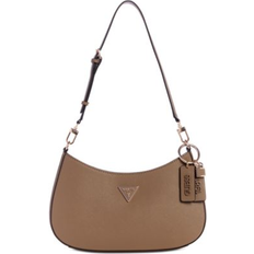 Guess Noelle Top Zip Shoulder Bag - Dark Taupe
