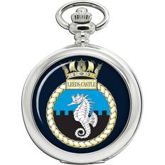 Silver Pocket Watches Ravel Hms leeds castle, royal navy pocket