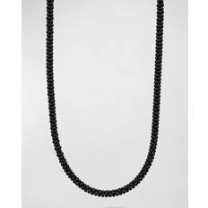 Lagos Lagos Men's Sterling Silver Anthem Black Ceramic Caviar Bead Necklace, Exclusive OS