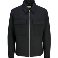 Wolle Jacken Jack & Jones Blurussel Overshirt - Black