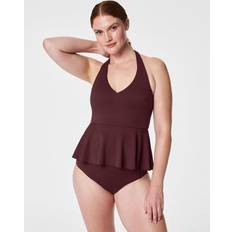 Spanx Women Swimwear Spanx Women's Pique Shaping Swim, Halter Tankini