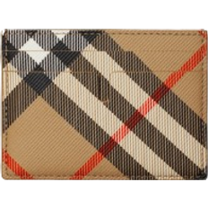 Burberry Card Cases Burberry Check Card Case - Sand