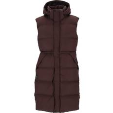 Vindtett Vester Twentyfour Mode Eva Puffy Vest Mørk Brun