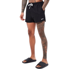 Musta - Yksivärinen Uimahousut boohooMAN Original Man Short Length Swim Shorts - Black