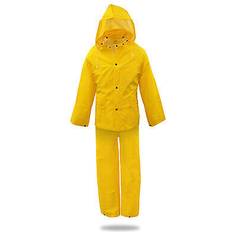 Disposable Coveralls BOSS Yellow PVC-Coated Polyester Rain Suit