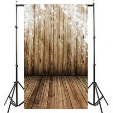 Photo Backgrounds Dinmmgg Sold by: Warm Heart Home, Vinyl Wood Wall Floor Studio Prop Backdrop Background 3X5Ft Sequin Curtains 2 Panels 10 Ft Floor Drops Rubber Studio Backdrops for Paper Roll Christmas Props For