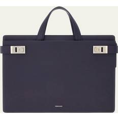 Blue - Men Briefcases Ferragamo Men Briefcase with Gancini buckles Blue