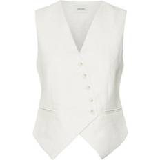 Linen - Women Vests Vero Moda Linen Waistcoat - Birch