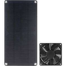 Solar Panels Spactz 10W Monocrystalline Solar Panel DC5521 Output Charge 12V Battery PV Plate Pet Exhaust Fan Chicken Dog Solar Fan