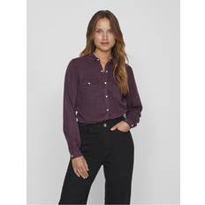 Viola Bluse Vila Camicia Di Jeans