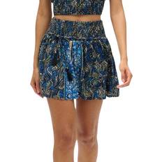 Gold - Women Skirts Superdry St Tropez Paisley Mini Skirt