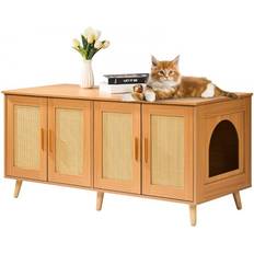 VEVOR Cat Litter Box Enclosure for 2 Cats 47.2 x 19.7 x 21.7 in