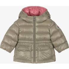 Beige Jackets Moncler Padded Adriel Puffer Coat - Green