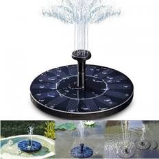 Black Fountains Outdoor Fountains Solar Powered Floating Bath Fountain