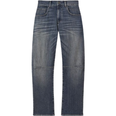 Reiss Mahni Washed Barrel Leg Jeans - Mid Blue