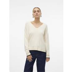 Mujer - Natural Suéteres Vero Moda Jersey 'VMBreeze' - Crema/Negro