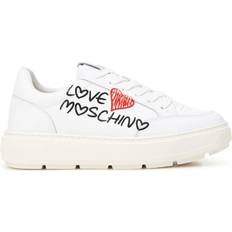 Graffiti Logo Lädersneakers -