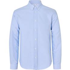 Samsøe Samsøe Blåa Kläder Samsøe Samsøe Saliam BX Shirt - Oxford Blue