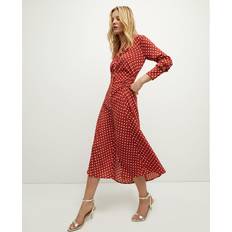 Veronica Beard Lex polka-dot silk-blend midi dress