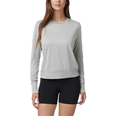 Vuori Women's Daydream Crew Performance Top - Light Heather Grey