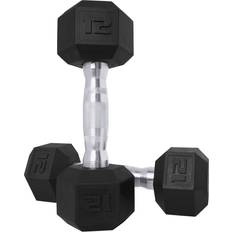 Cap Barbell SDPP-024 Color Coated Hex Black, 12 pound, Pair