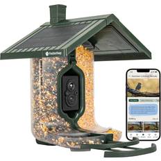 Garden Decorations FeatherSnap Scout Solar Powered Smart Bird Feeder Captures