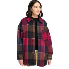 Timberland Woman Outerwear Timberland Heavy Flannel Overshirt - Red