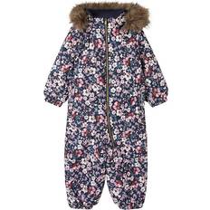Name It Flyverdragt Noos NmfSnow10 Dark Sapphire/Flower år 110 Flyverdragt