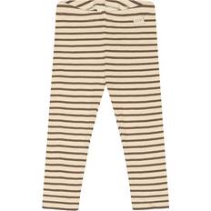 Petit Piao Rib Modal Leggings - Chocolate Brown/Dark Off White (PP302)