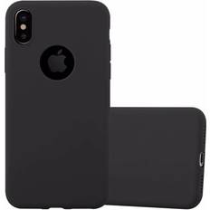 Cadorabo TPU Candy Cover iPhone XR Smartphone Hülle, Schwarz