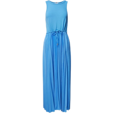 Midikleider - XXS Tommy Hilfiger Sleeveless Pleated Midi Dress - Blue Spell