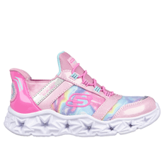 Skechers Girl's Slip Ins Galaxy Lights Tiedye Takeoff - Pink/Multi